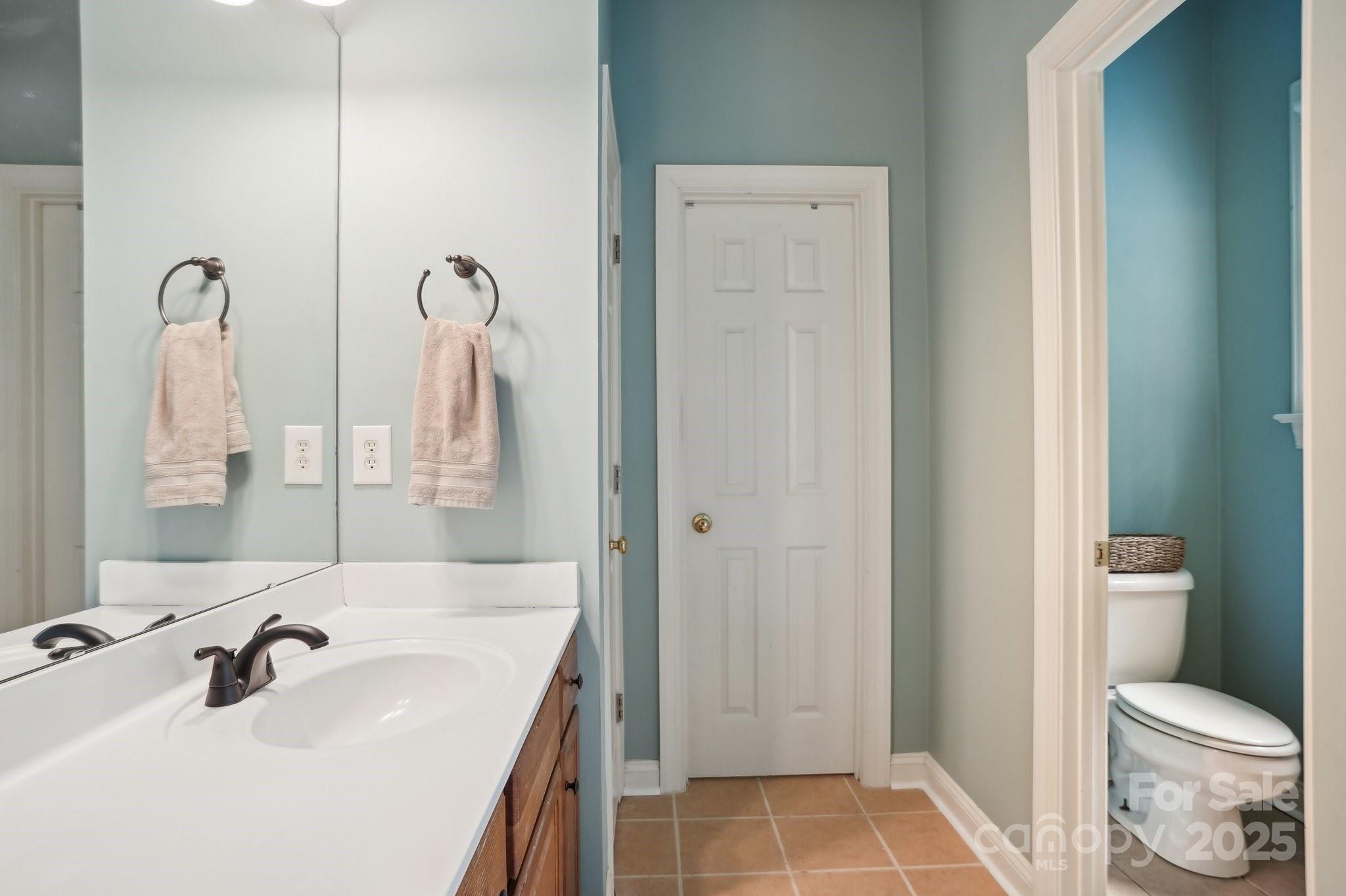 134 Lake Spring Loop Mooresville, NC 28117 - Photo 21 of 36 a bathroom with a sink a toilet and shower
