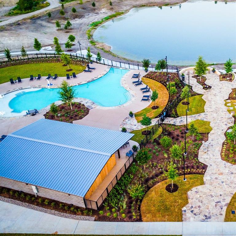 227 Buffalo Boulevard Rhome, TX 76078 - Photo 35 of 39 an aerial view of a house a yard and outdoor seating