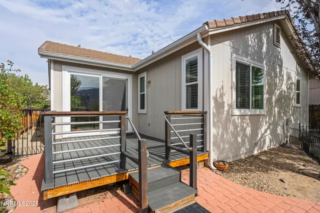 a view of outdoor space with seating area