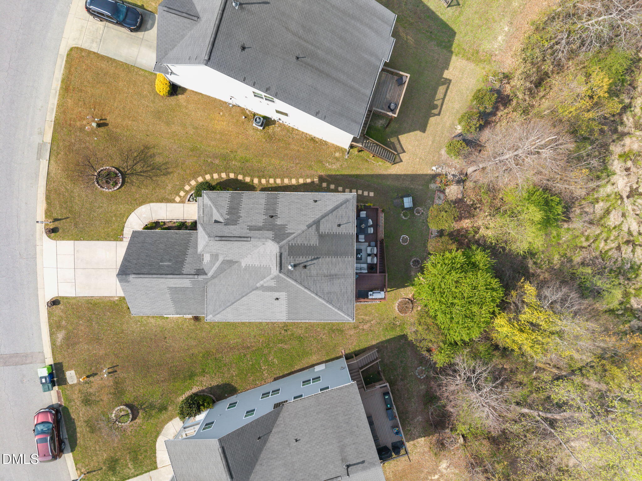 5049 Jelynn Street Raleigh, NC 27616 - Photo 30 of 33 an aerial view of a house with a yard
