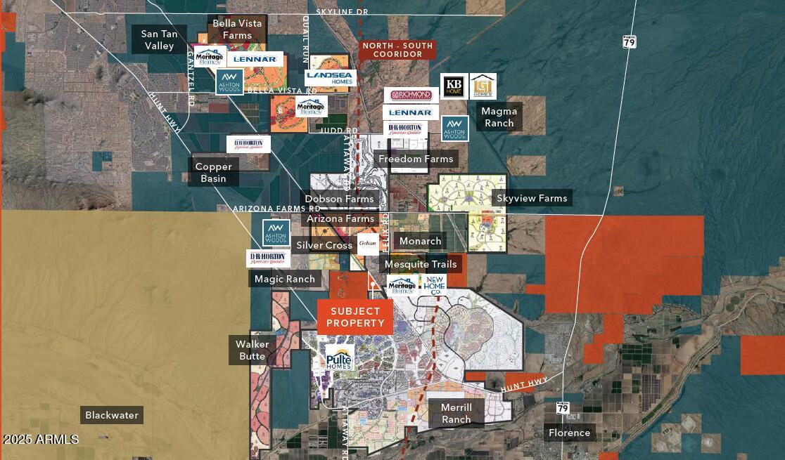 0 North Felix Road Florence, AZ 85132 - Photo 3 of 3 an aerial view of houses with outdoor space