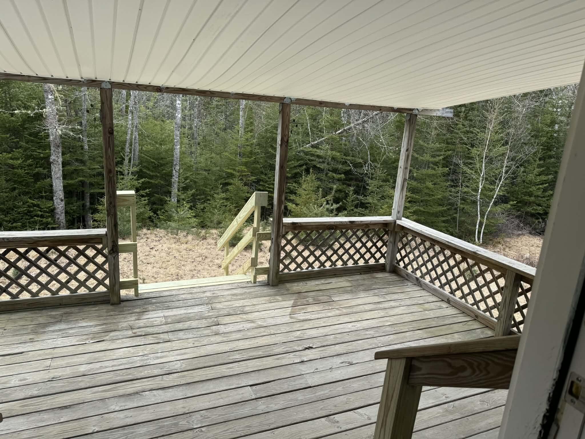 141 Cross Road Hancock, ME 04640 - Photo 10 of 46 back deck vw