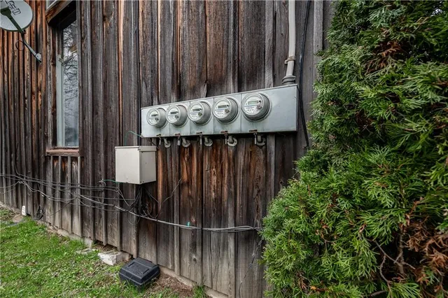 a view of a wooden fence