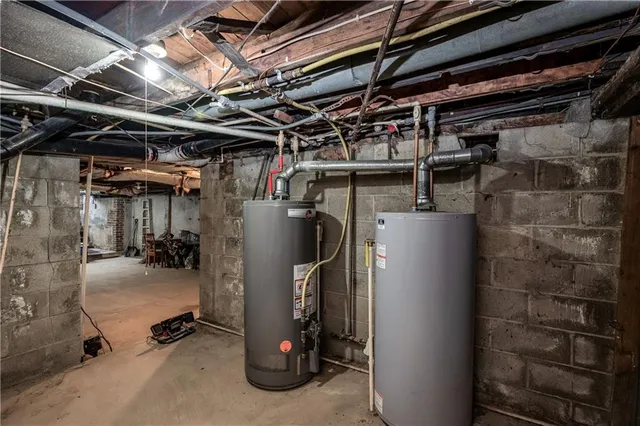 a view of storage and utility room