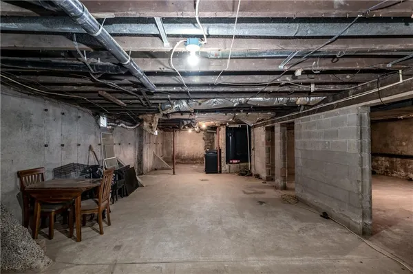 a view of storage and utility room