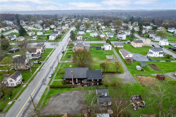 a aerial view of multiple house