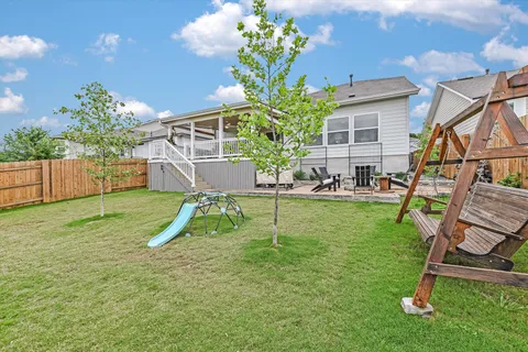 a view of a swimming pool and outdoor space