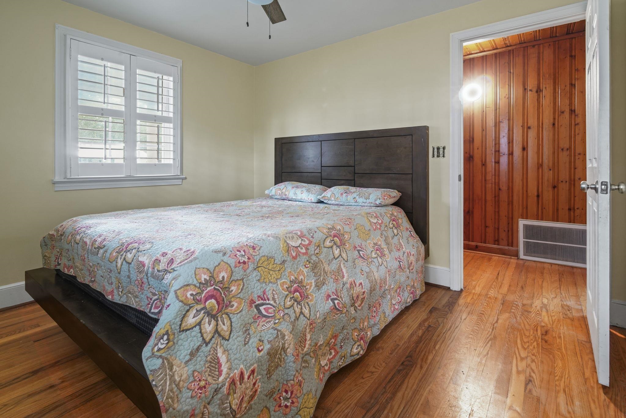 408 Rosemary Street Georgetown, SC 29440 - Photo 19 of 34 Bedroom featuring hardwood / wood-style floors and a ceiling fan