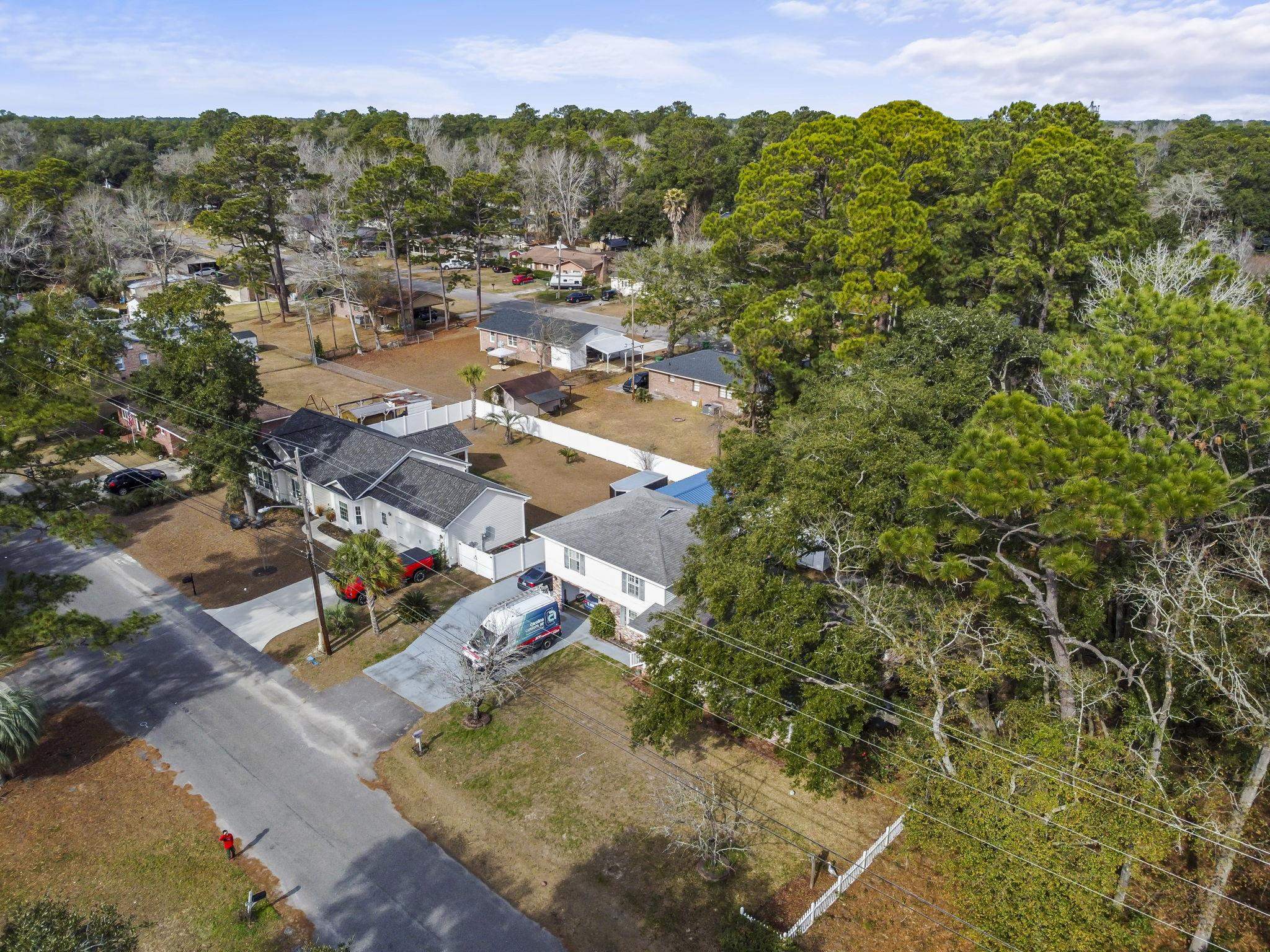 408 Rosemary Street Georgetown, SC 29440 - Photo 29 of 34 Aerial view of residential area with a tree filled landscape