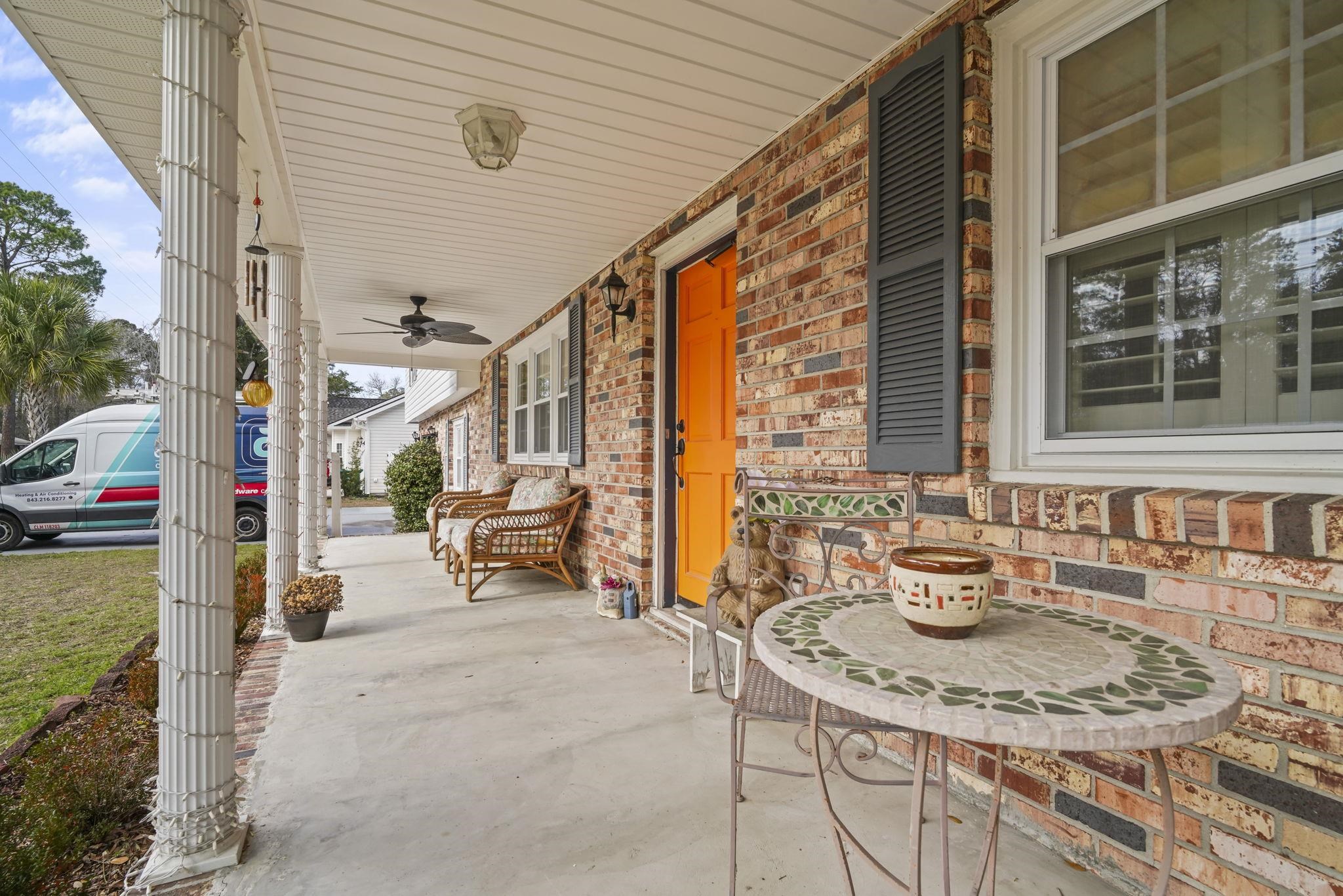408 Rosemary Street Georgetown, SC 29440 - Photo 3 of 34 Porch featuring ceiling fan