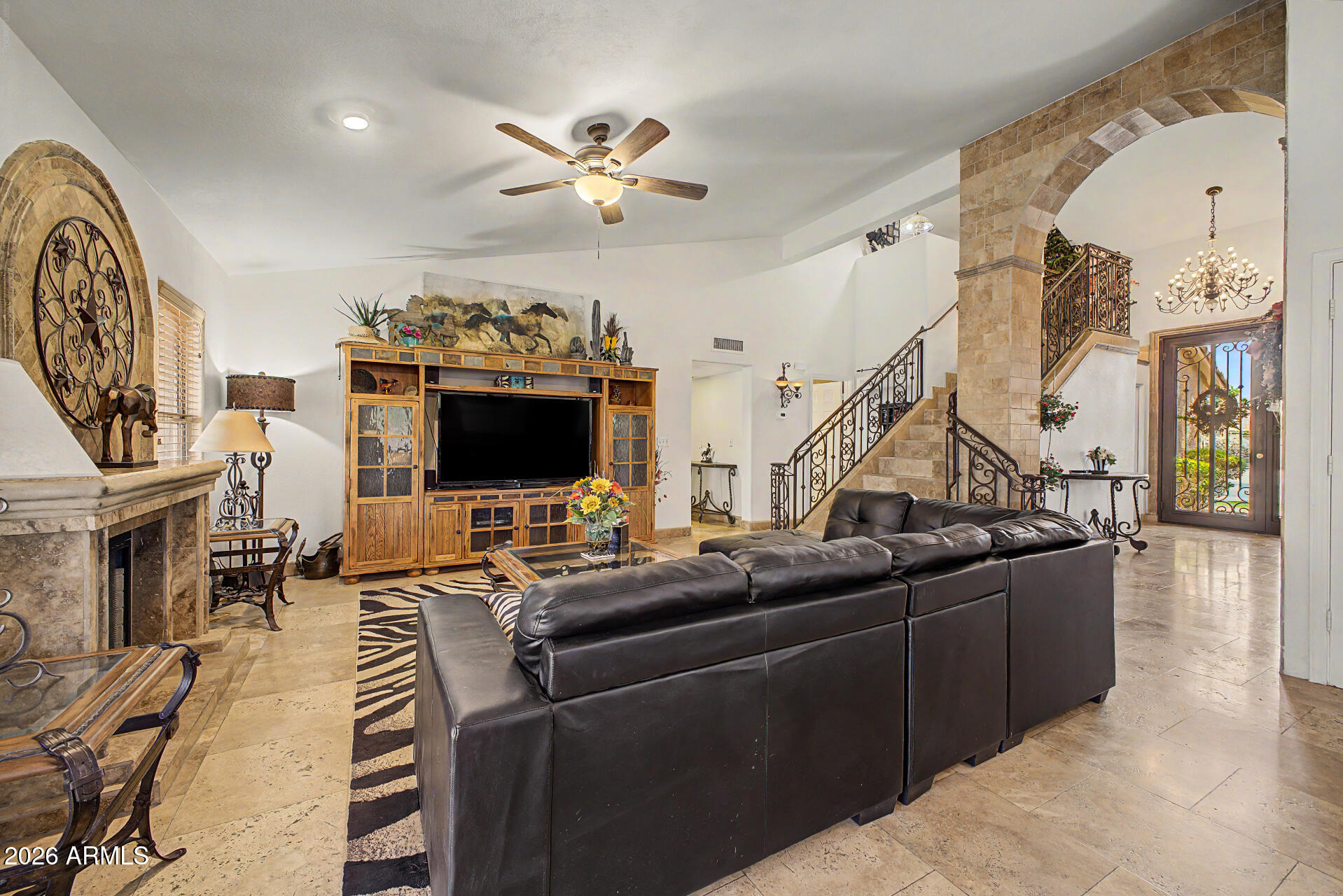 3948 North Ranier Mesa, AZ 85215 - Photo 13 of 69 a living room with furniture and a flat screen tv