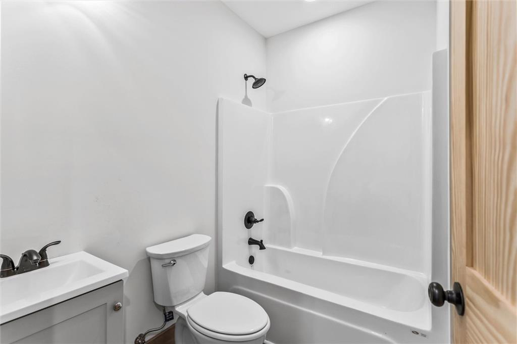 1725 Cherokee Gold Trail Ball Ground, GA 30107 - Photo 38 of 57 a bathroom with a bathtub shower sink vanity and a toilet