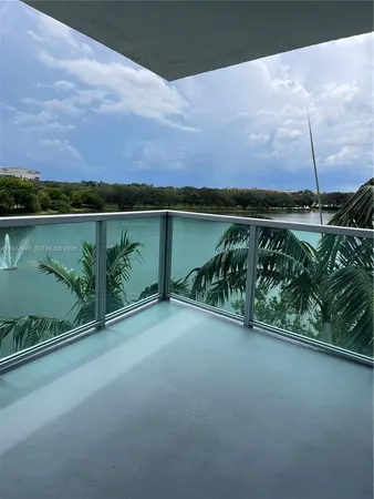 a view of a lake with a mountain in the background