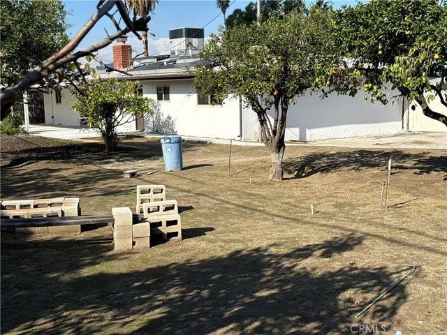 a view of outdoor space with seating area