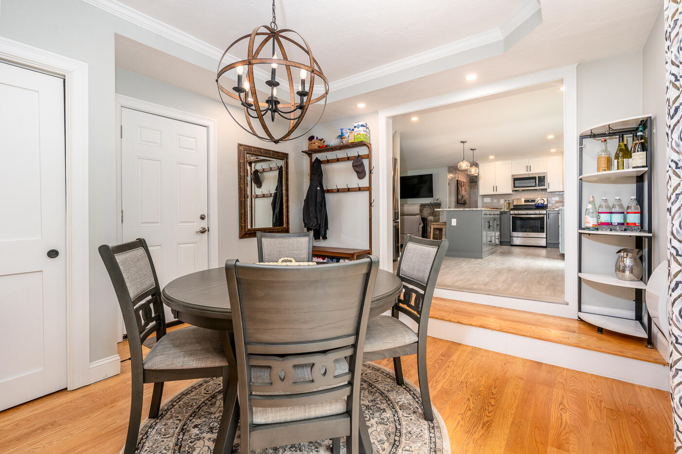 157 Lumbert Mill Road Centerville, MA 02632 - Photo 7 of 42 a view of a dining room with furniture and a chandelier