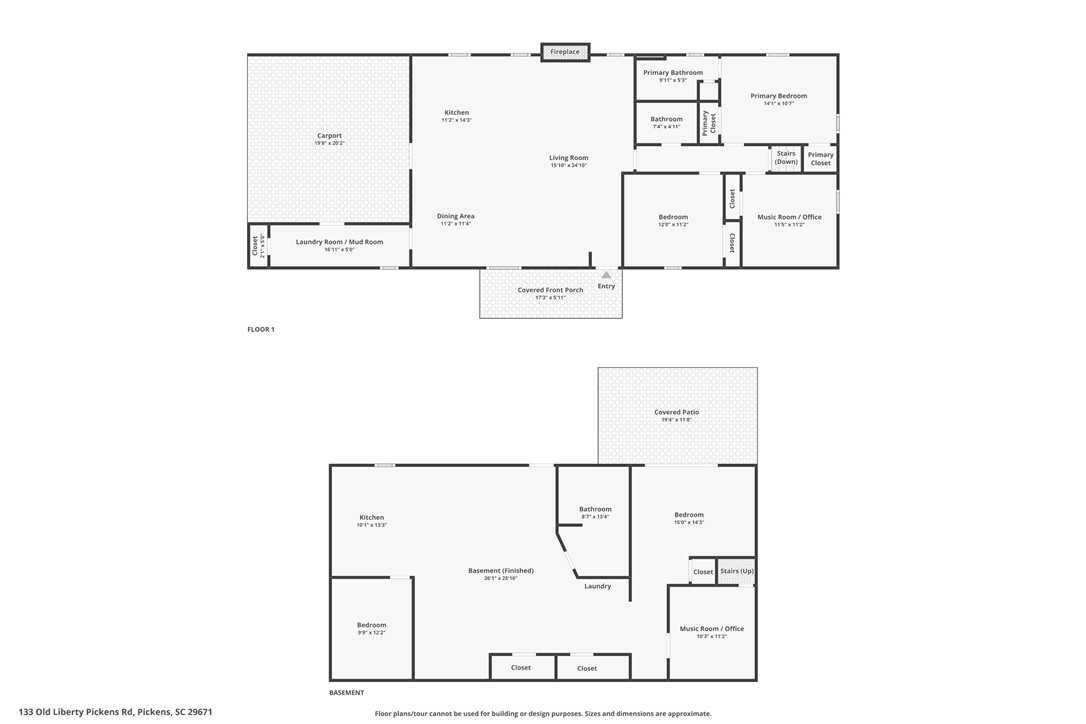 133 Old Liberty Pickens Road Pickens, SC 29671 - Photo 48 of 48 Examine this comprehensive floor plan, offering a detailed layout of the property's inviting spaces.