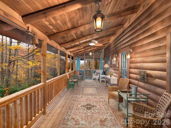 a view of a chairs and tables in patio