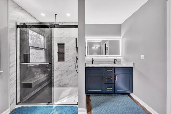 a view of swimming pool from a balcony