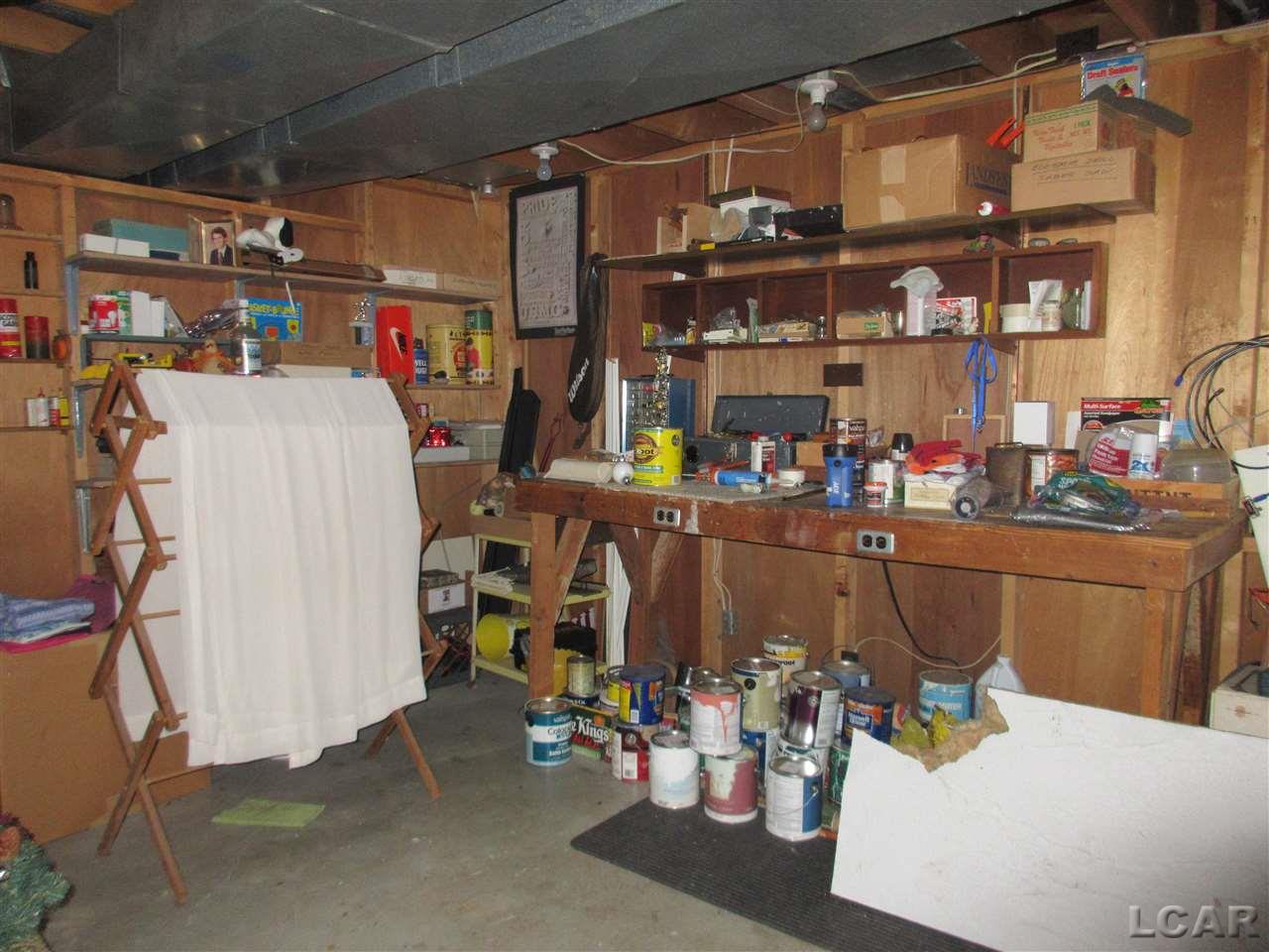 38 Ridgemont Drive Adrian, MI 49221 - Photo 40 of 51 Basement Workshop