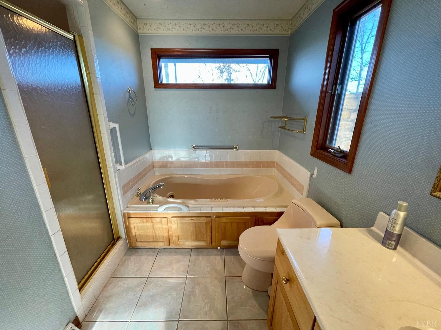 1739 Old Cifax Road Goode, VA 24556 - Photo 21 of 52 a bathroom with a tub sink and mirror