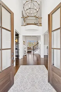 a view of entryway with livingroom and furniture