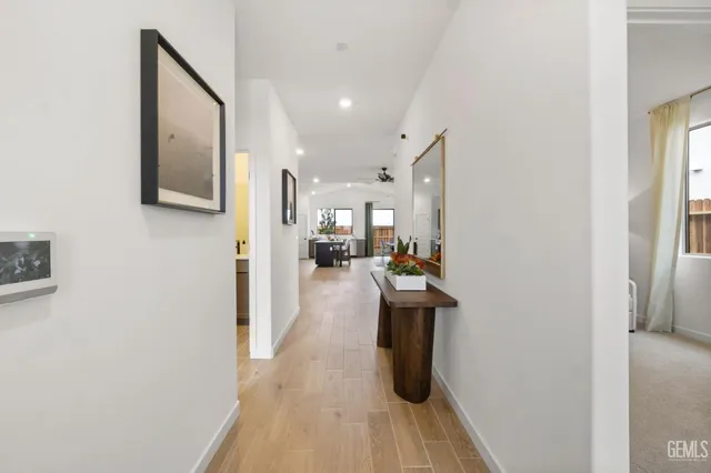 a view of a living room with furniture