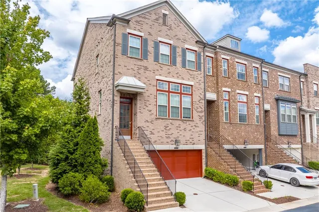 a front view of a building