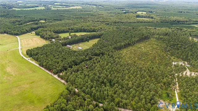 a view of a lake with a houses