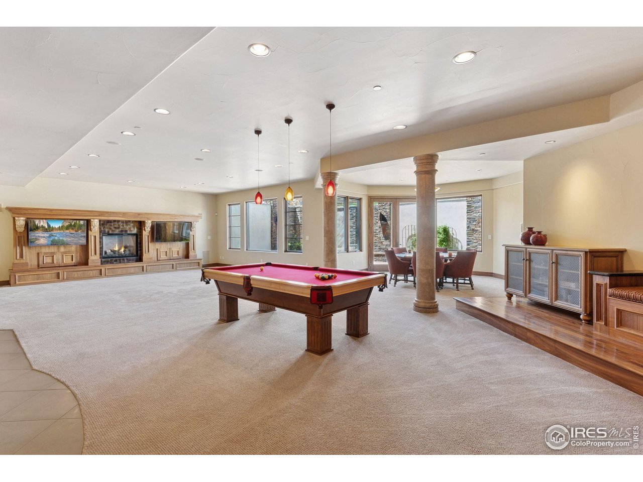 6541 Legend Ridge Trail Niwot, CO 80503 - Photo 37 of 45 a room with furniture and pool table