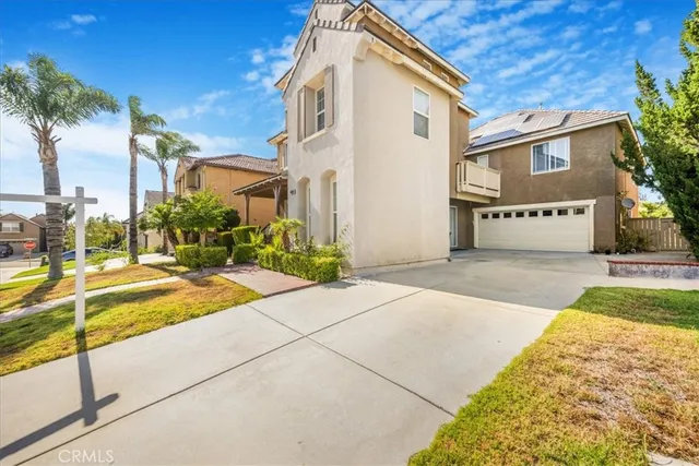 a view of a house with a patio
