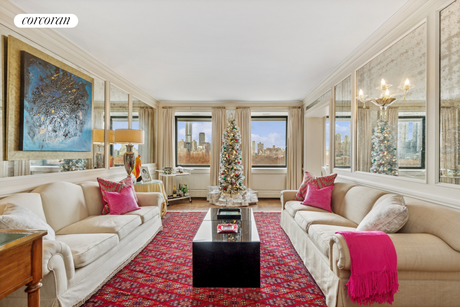 875 5th Avenue, Unit 12B Manhattan, NY 10065 - Photo 2 of 23 a living room with furniture and a large window
