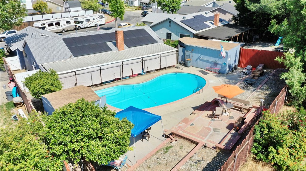 10861 Jamie Avenue Pacoima, CA 91331 - Photo 25 of 31 an aerial view of a house with swimming pool