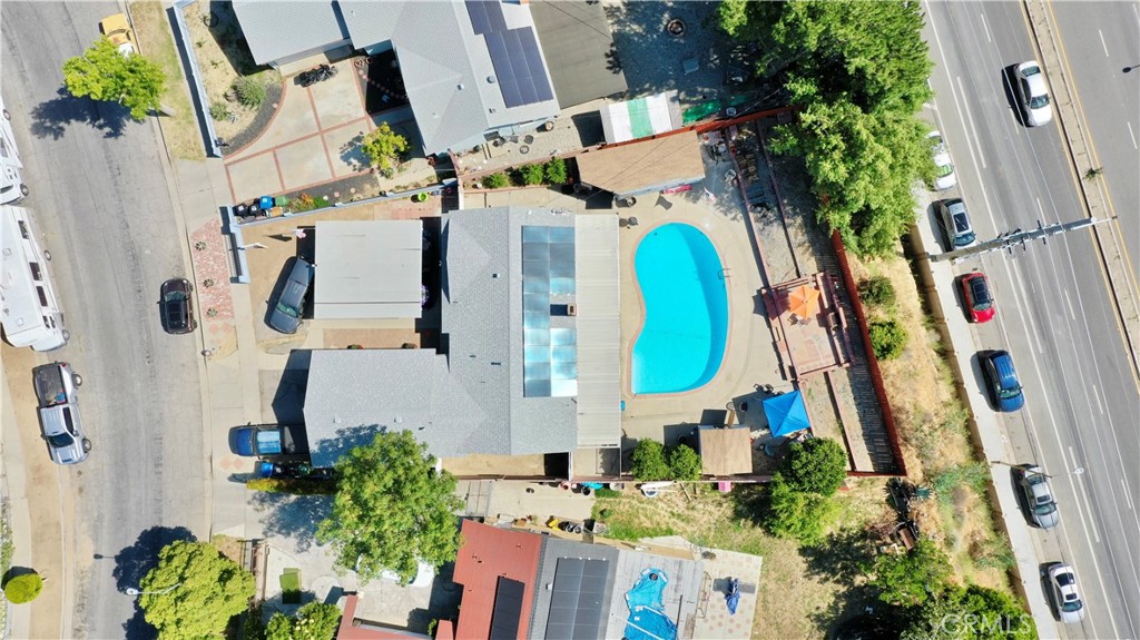 10861 Jamie Avenue Pacoima, CA 91331 - Photo 3 of 31 an aerial view of residential house with outdoor space and parking