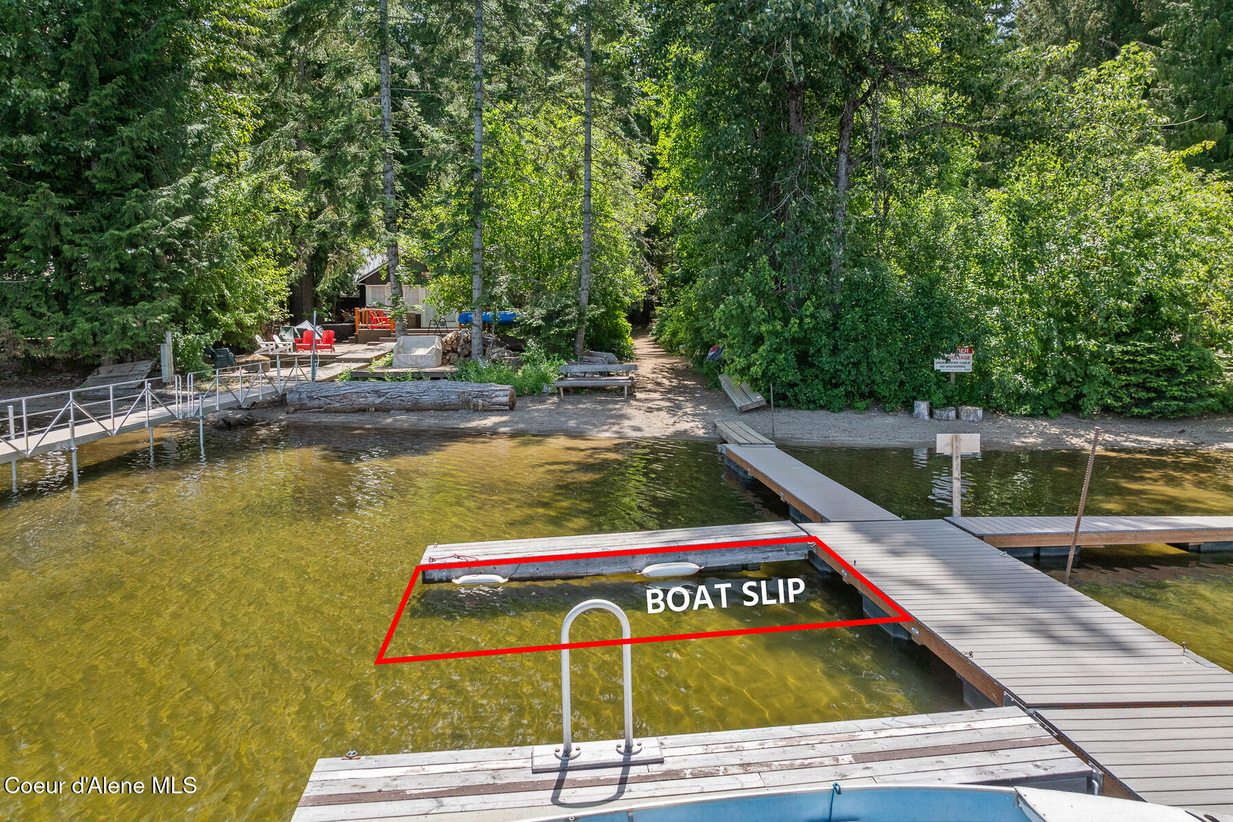 6877 West Lower Excelsior Beach Shore Rathdrum, ID 83858 - Photo 45 of 47 Aerial Exelsior Beach Cabin