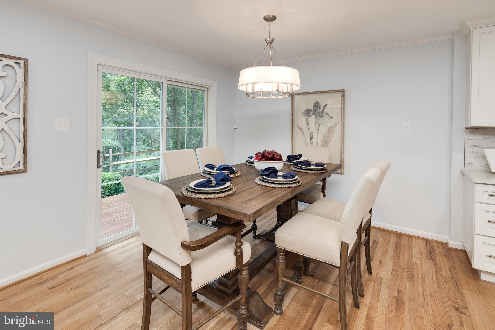 11005 Birdfoot Court Reston, VA 20191 - Photo 6 of 28 Dining room with a slider to the deck.