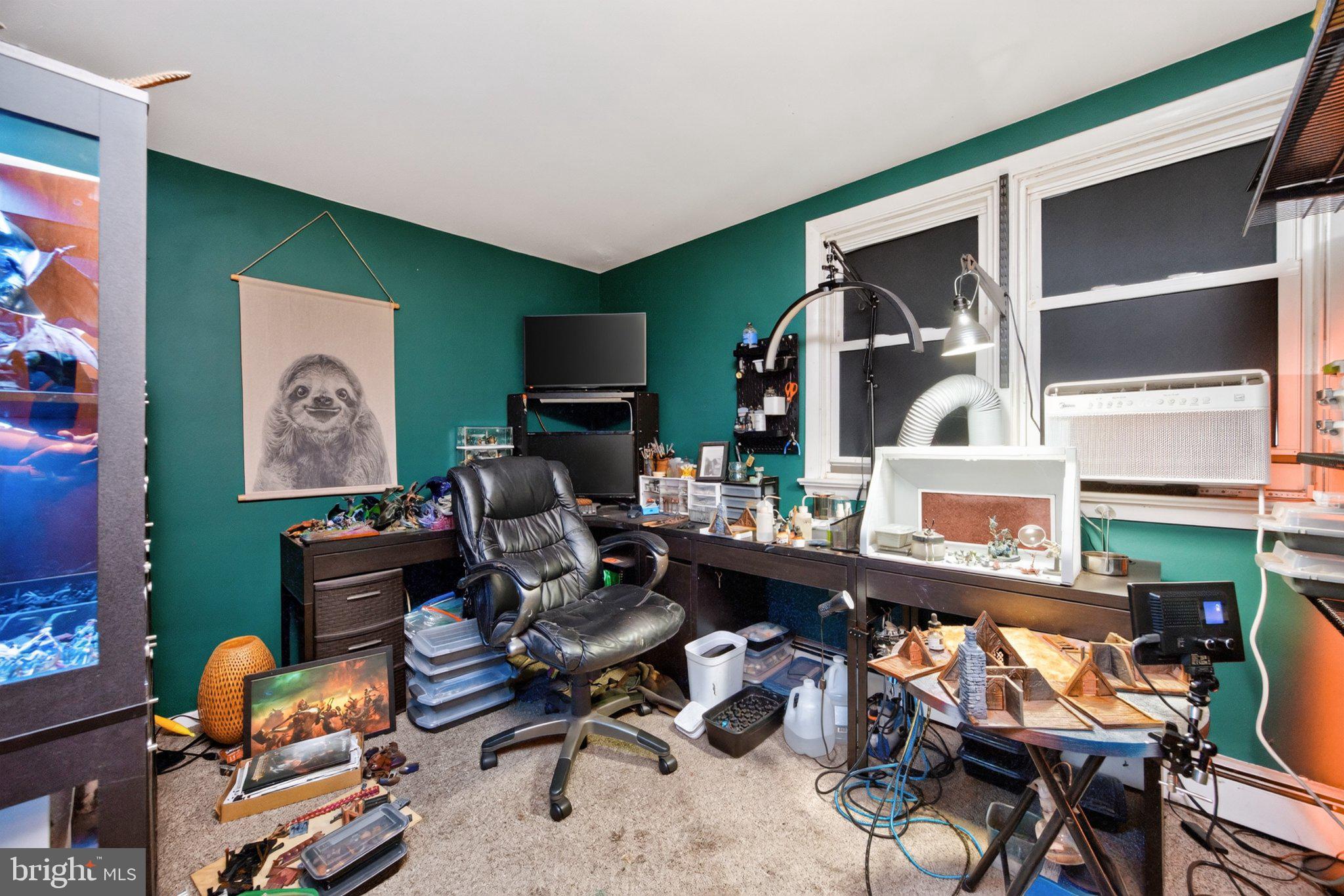1214 Kimberton Road Chester Springs, PA 19425 - Photo 41 of 53 Creative workspace with vibrant green walls.