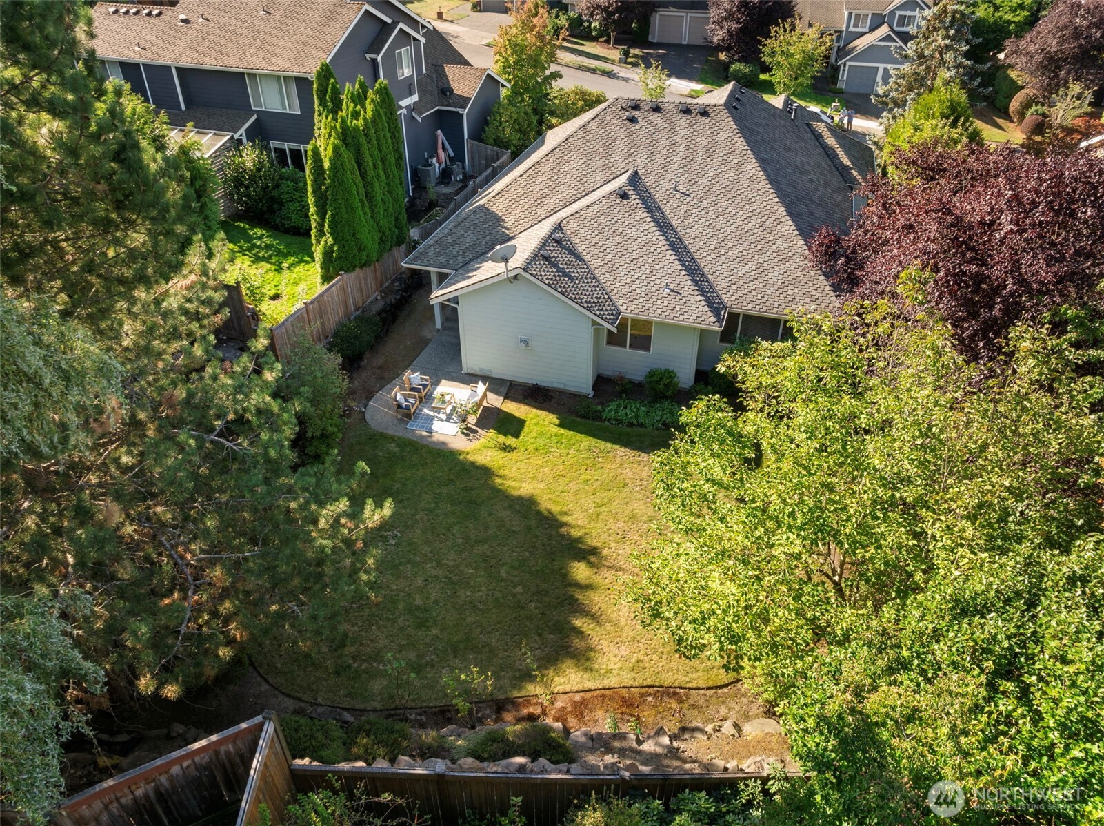 2711 204th Street Southeast Bothell, WA 98012 - Photo 15 of 22 an aerial view of house with yard swimming pool and outdoor seating