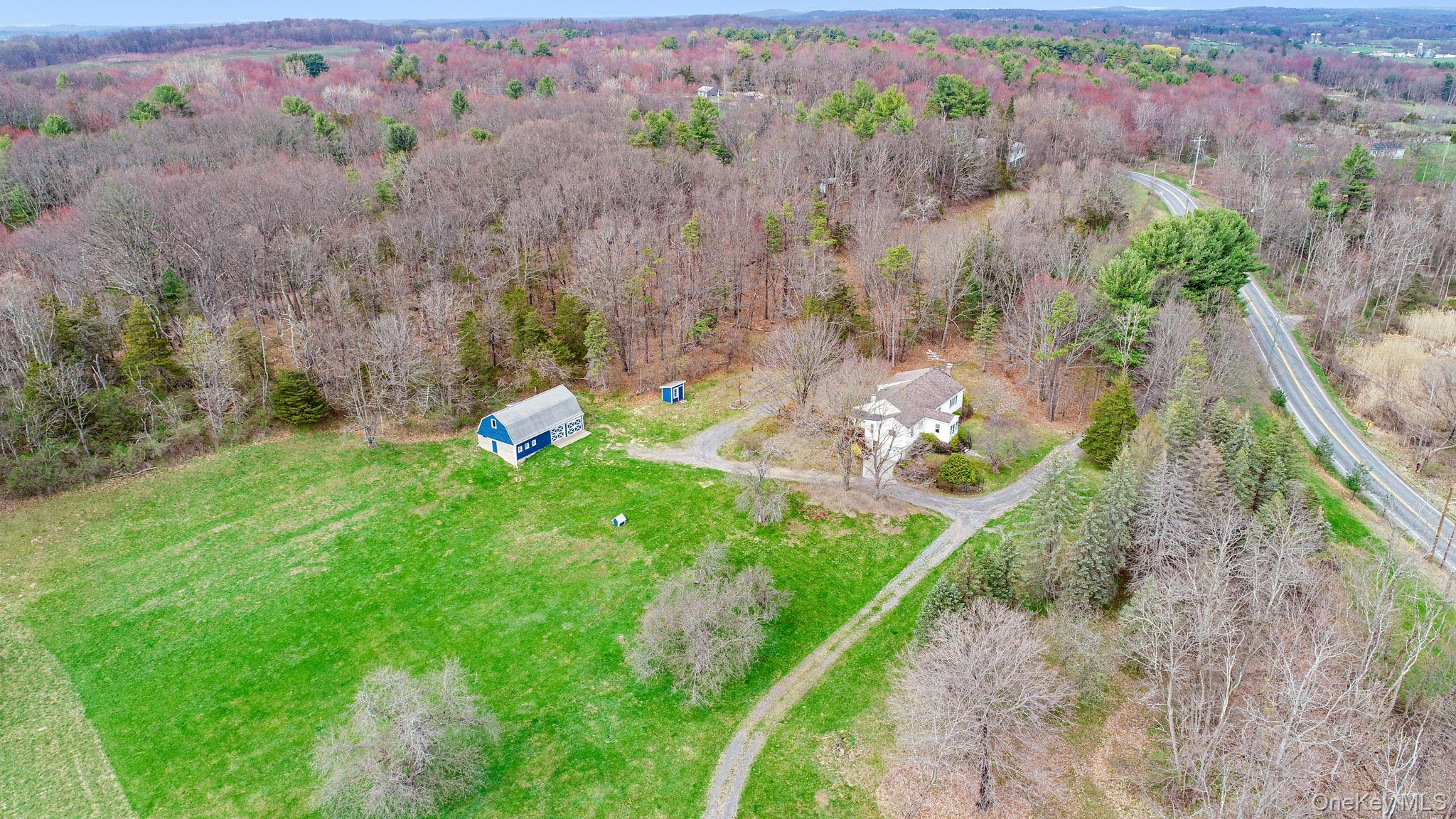 770 Gahbauer Road Hudson, NY 12534 - Photo 33 of 39 an aerial view of a house with a yard