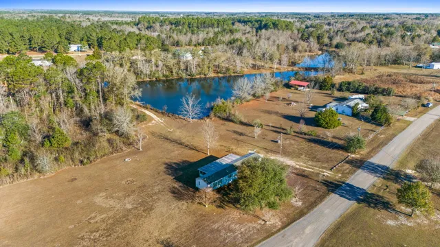 view of a lake with a mountain view