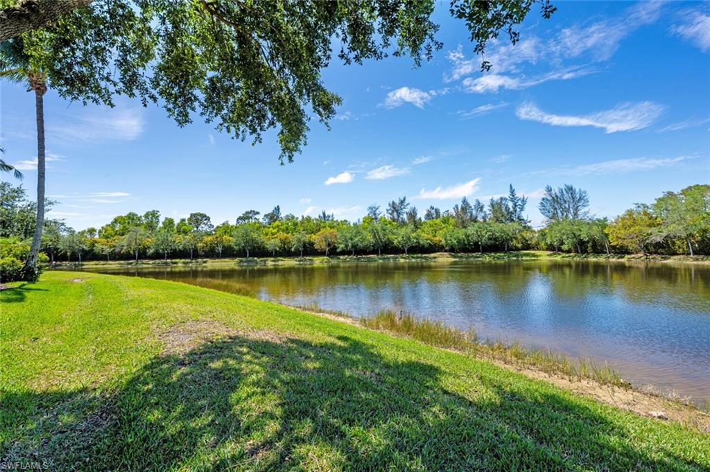 3086 Aviamar Circle Naples, FL 34114 - Photo 48 of 50 a view of a lake with houses in the back