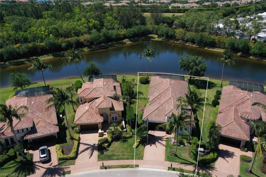 3086 Aviamar Circle Naples, FL 34114 - Photo 50 of 50 an aerial view of house with yard and lake view