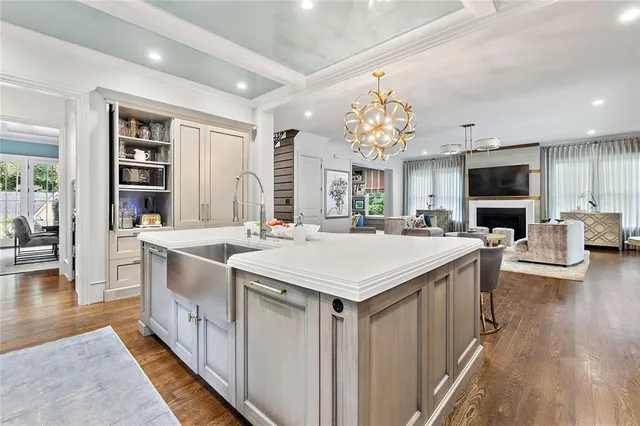 a view of a living room