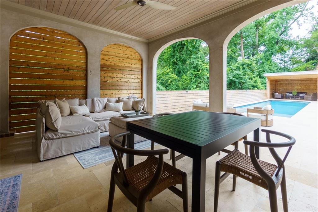 91 Park Circle Northeast Atlanta, GA 30305 - Photo 72 of 80 a view of a dining room with furniture and window