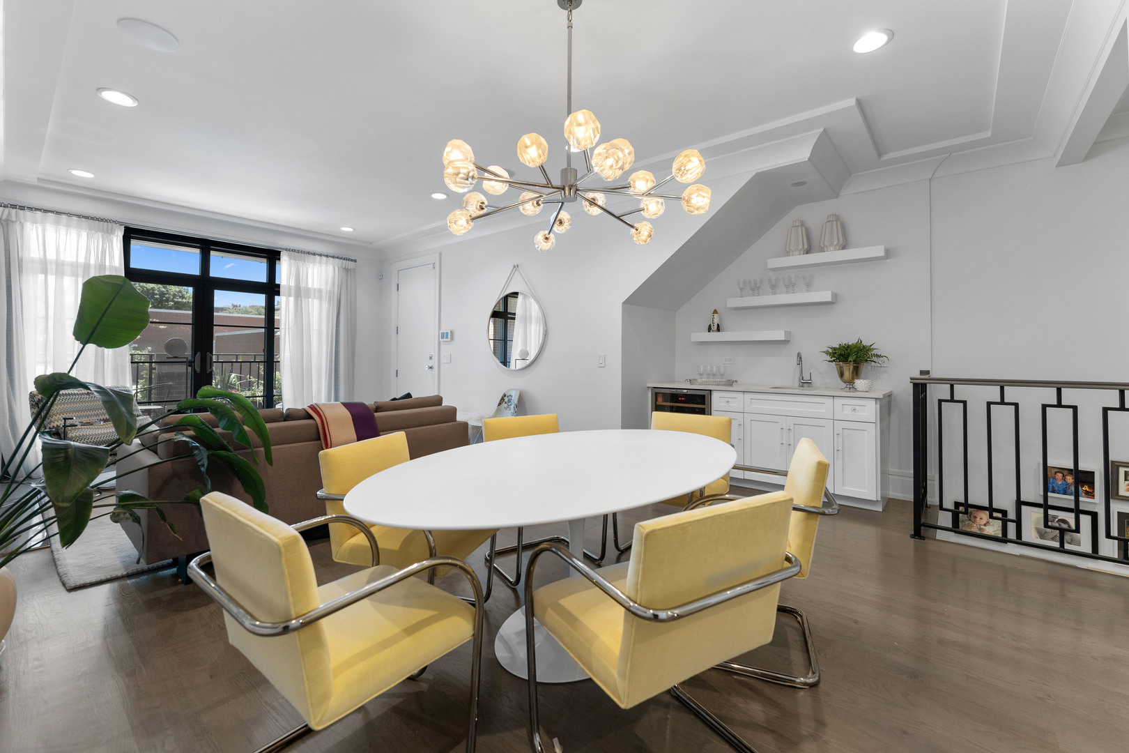 2040 North Burling Street, Unit 1 Chicago, IL 60614 - Photo 7 of 29 a view of a dining room with furniture window and wooden floor