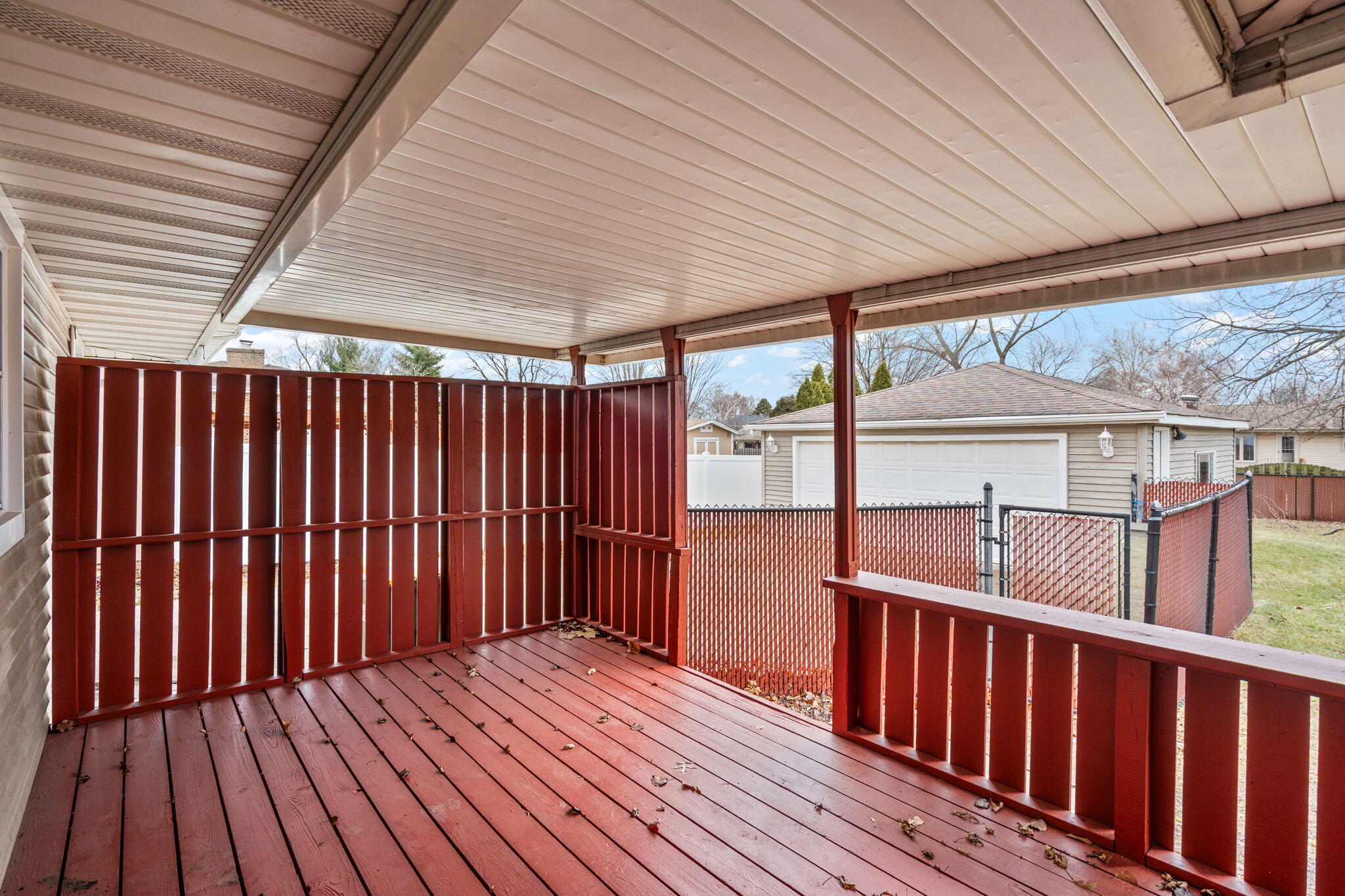 8749 Monroe Avenue Munster, IN 46321 - Photo 30 of 33 a view of deck with wooden floor