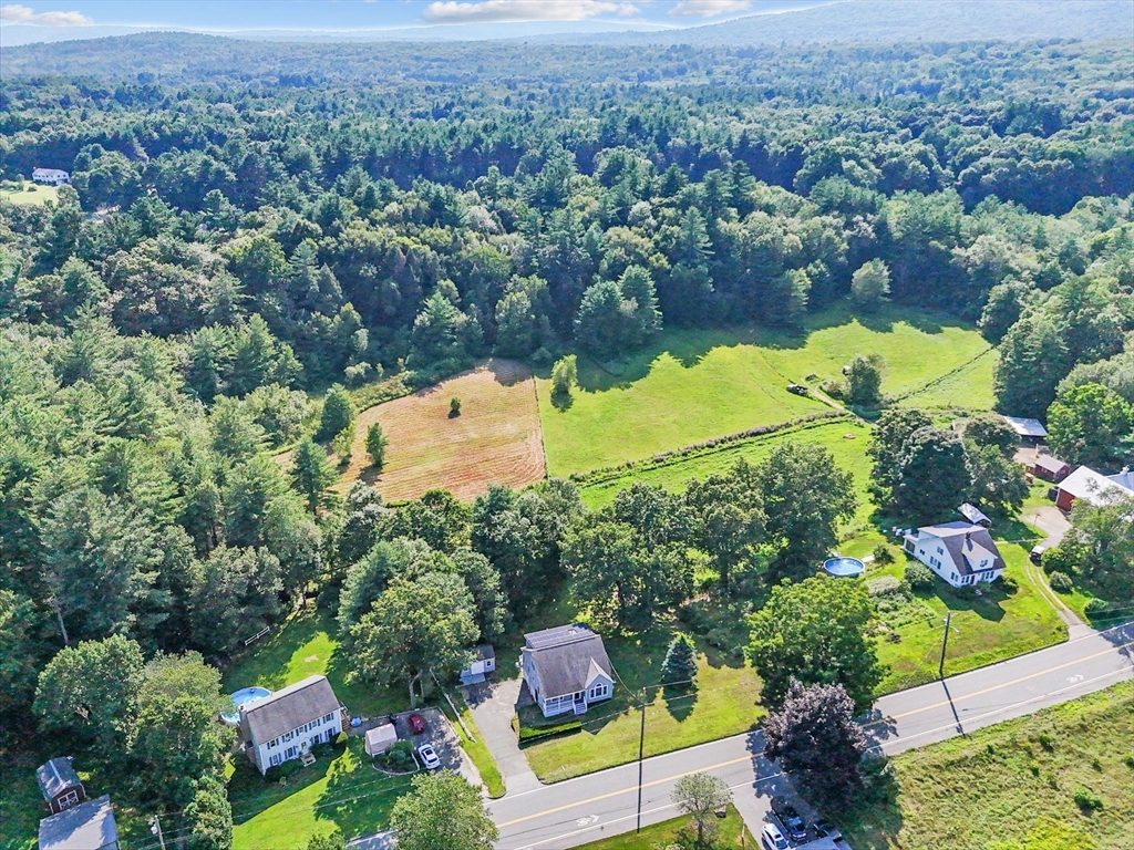 17 Glendale Road Southampton, MA 01073 - Photo 40 of 42 an aerial view of residential houses with outdoor space and swimming pool