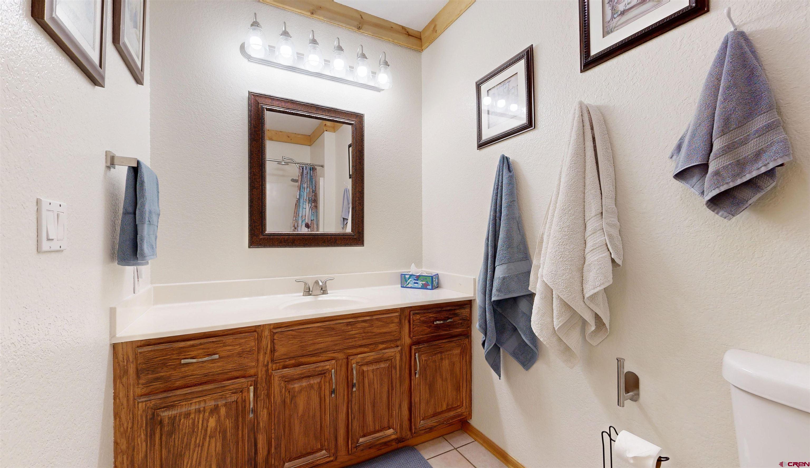2083 Pioneer Road Delta, CO 81416 - Photo 18 of 45 a bathroom with a sink a mirror and a toilet
