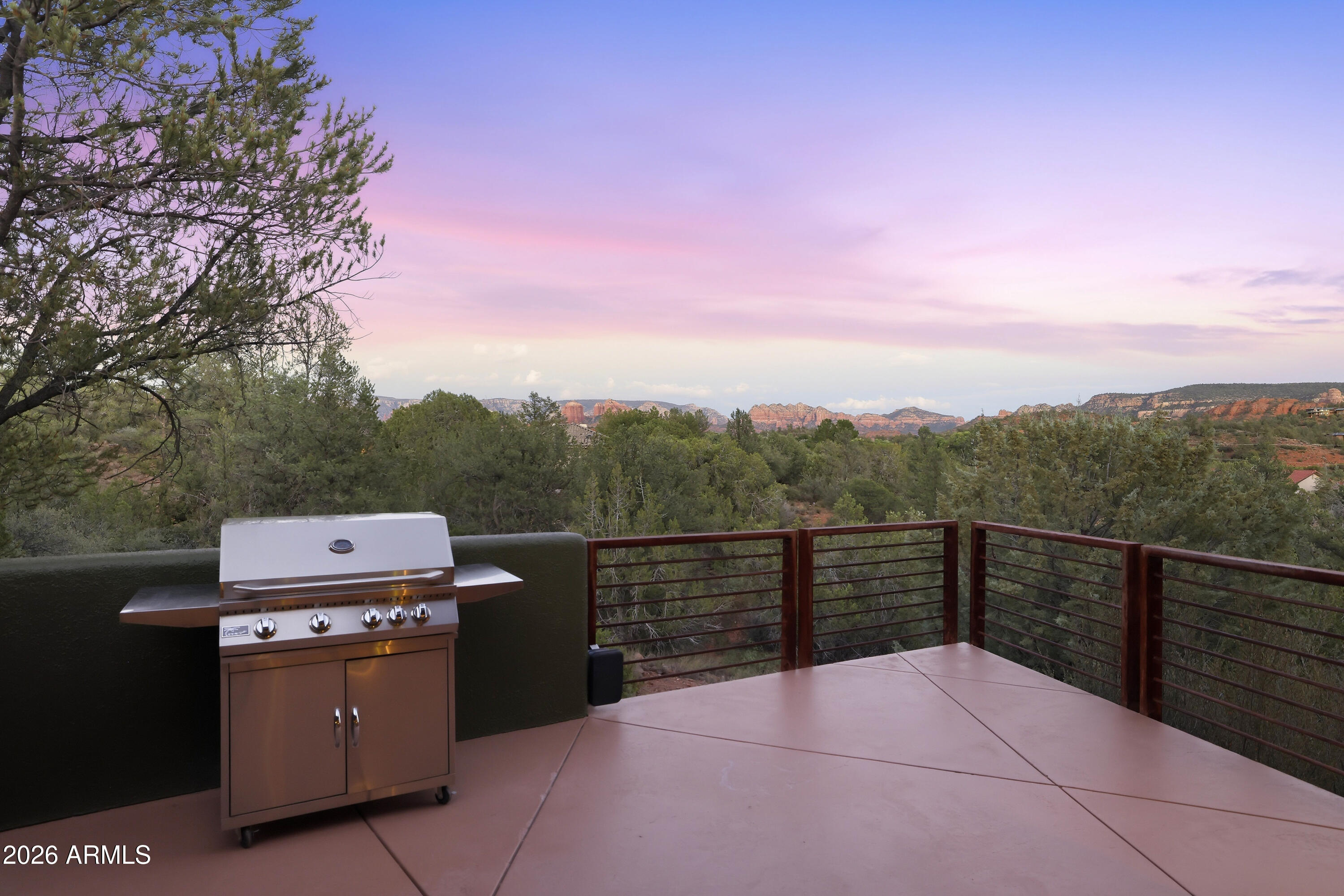 110 Century Road Sedona, AZ 86336 - Photo 54 of 67 Covered Breezeway, Twilight