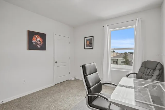 a room with furniture and windows