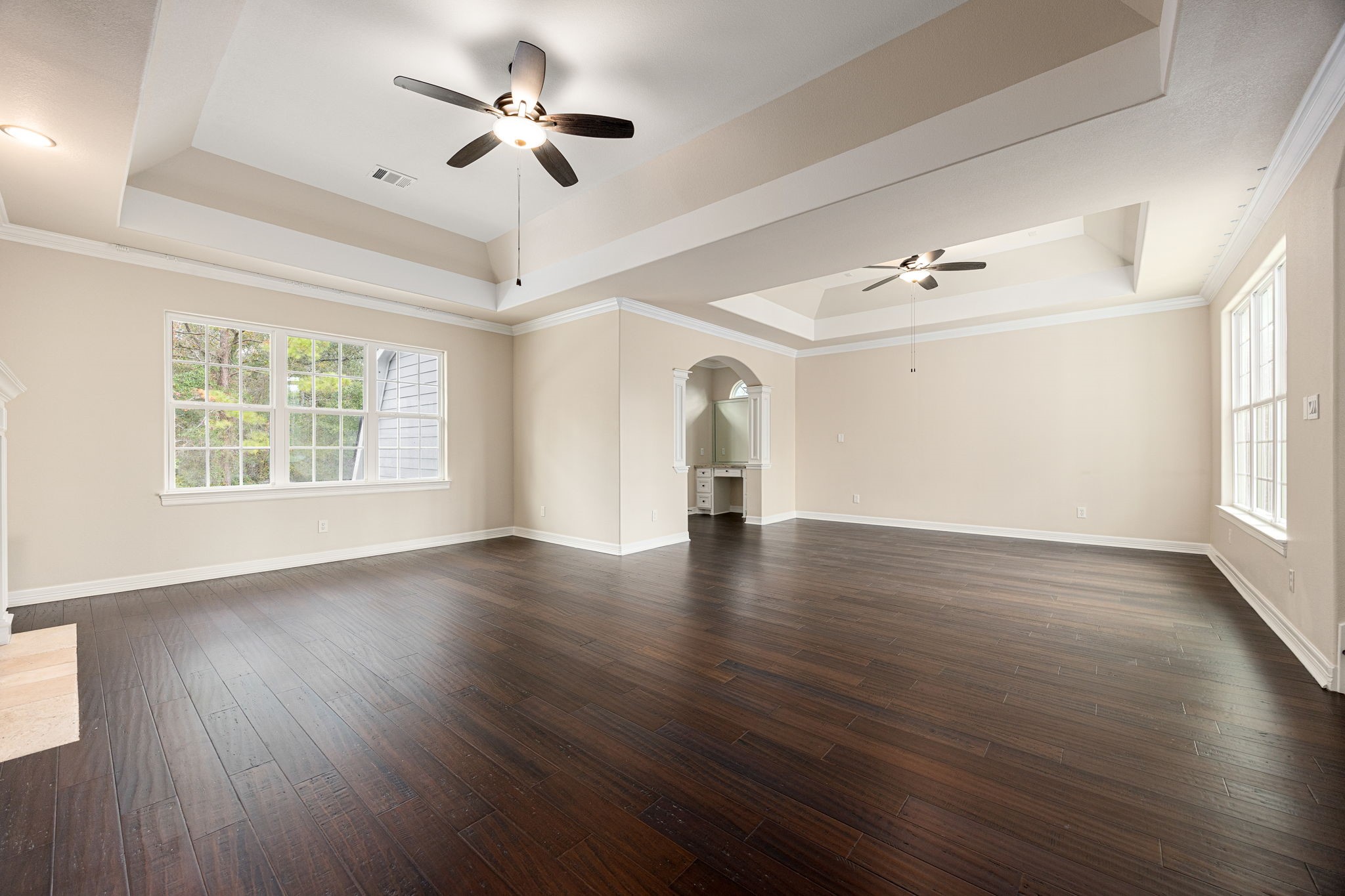 14882 Gingham Road Montgomery, TX 77356 - Photo 26 of 38 a view of an empty room with wooden floor and a window